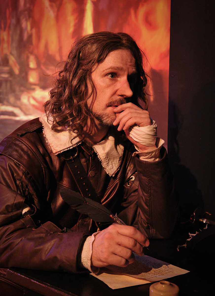 As Cyrano de Bergerac in CYRANO at Sierra Repertory Theatre. Photo by Rich Miller.