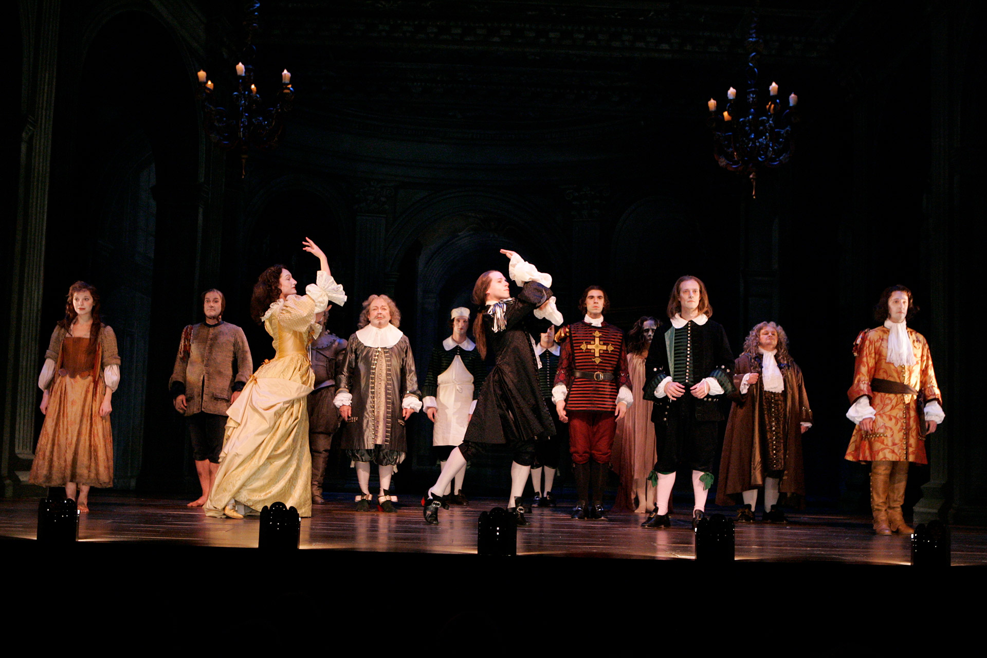 Curtain Call for the Shakespeare Theatre Company's production of DON JUAN, translated, adapted and directed by Stephen Wadsworth. Photo by Richard Termine.