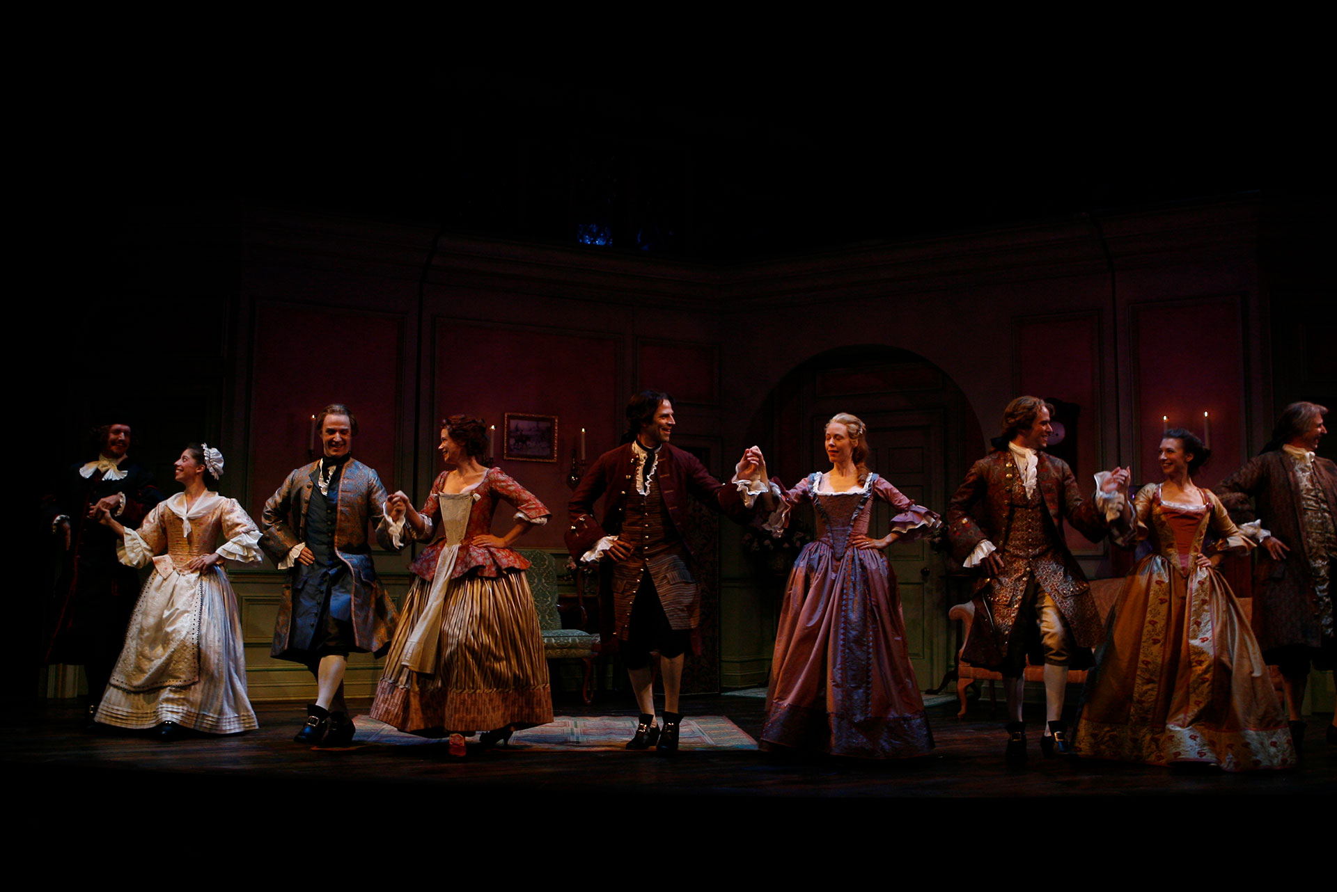Curtain Call for THE BEAUX' STRATAGEM at the Shakespeare Theatre Company. Photo by Carol Rosegg.