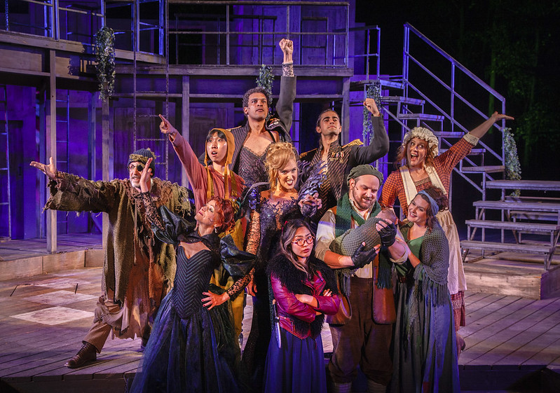 As the Mysterious Man with the company of Santa Cruz Shakespeare's INTO THE WOODS. Photo by rr jones.